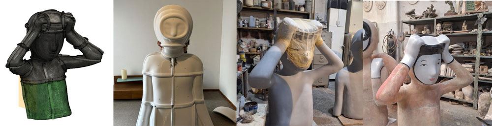 Escaneo 3D de las esculturas Las Buzas