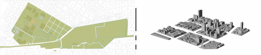 Módulos de la maqueta territorial del Municipio de Lanús